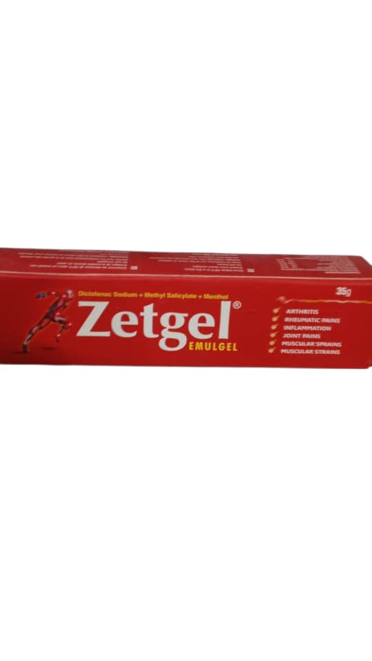 Zetgel Emugel Diclofenac Sodium+ Methyl Salicylate+ Menthol (Tube)