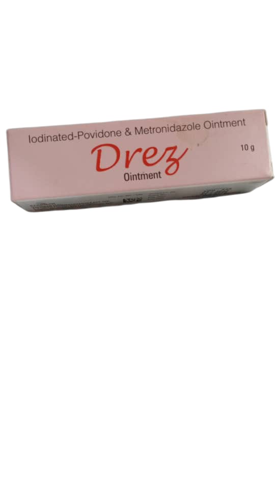 Drez Ointment Iodinated- Povidone & Metronidazole Ointment 10g(Tube)