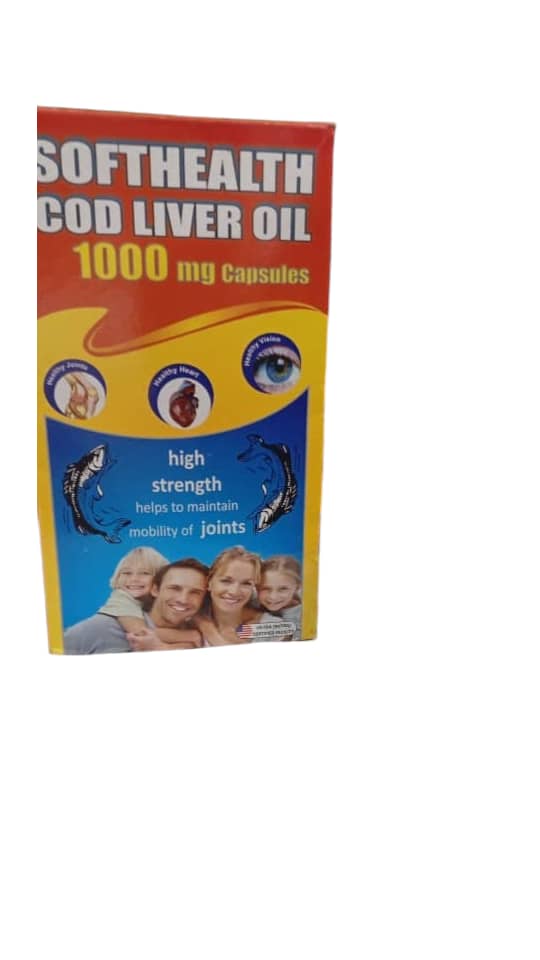 Soft health Cod Liver Oil Caps 1000mg (card)