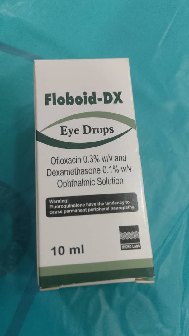 Floboid-DX Ofloxacin 0.3% & Dexamethasone 0.1% Ophthalmic Solution 