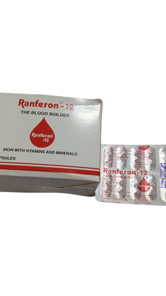 Ranferon-12 Caps Iron With Vitamins and Minerals (card) 