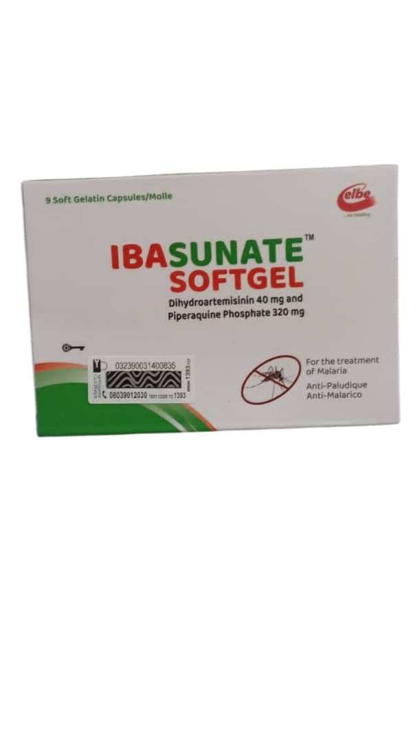 Ibasunate Softgel Dihydroartemisinin 40mg and Piperaquine Phosphate 320mg
