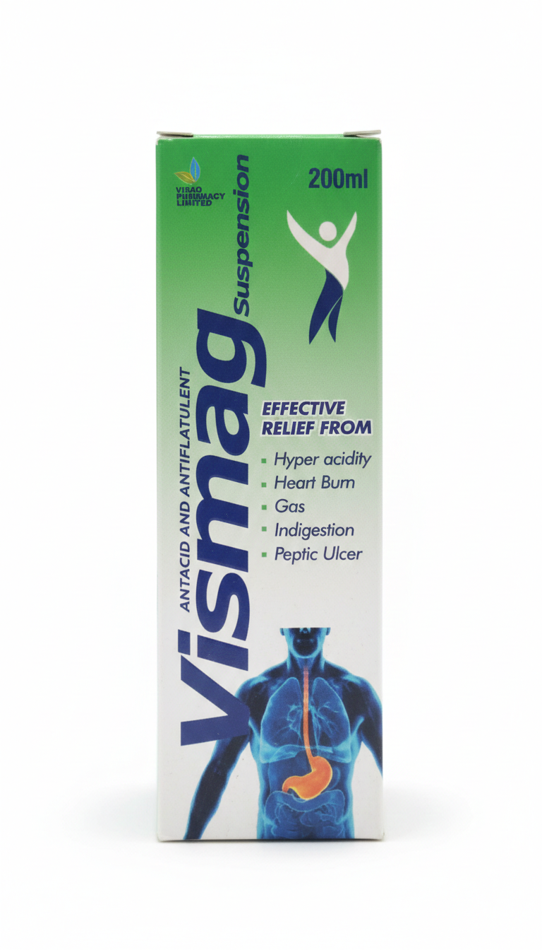 Visimag Antacid Suspension 200ml(1 bottle)