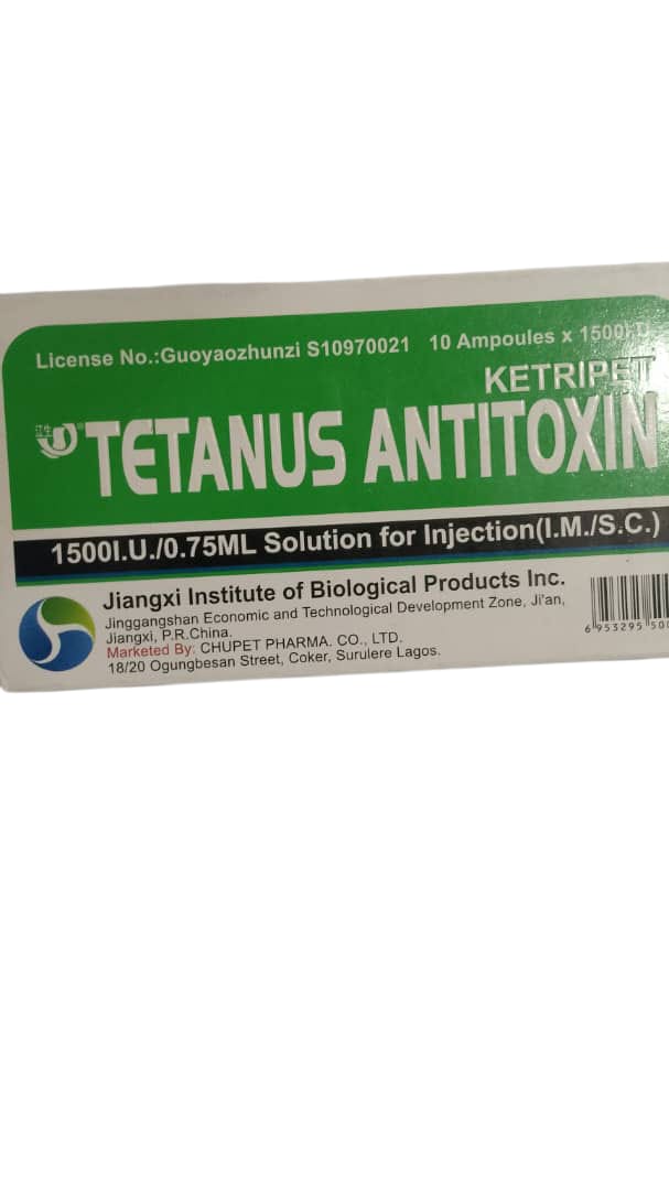 Ketripet  Tetanus Antitoxin 1500i.u/0.75ml