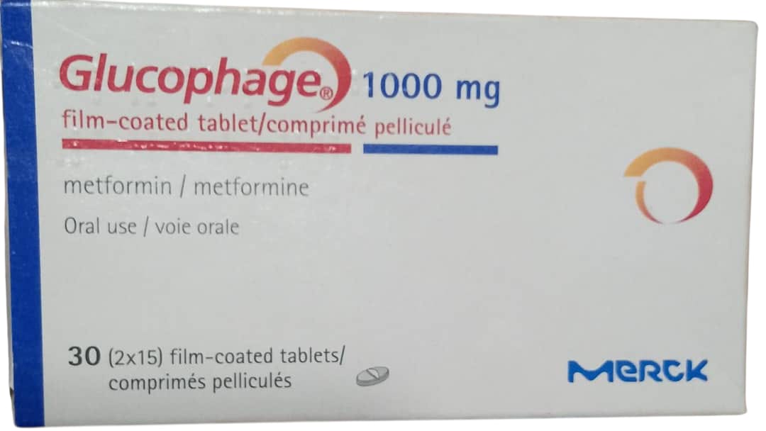Glucophage 1000mg Tab (1 card)
