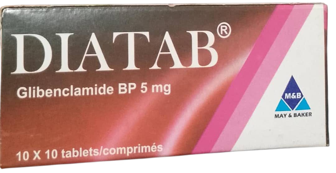 DIATAB Glibenclamide BP 5mg Tab (1 card)