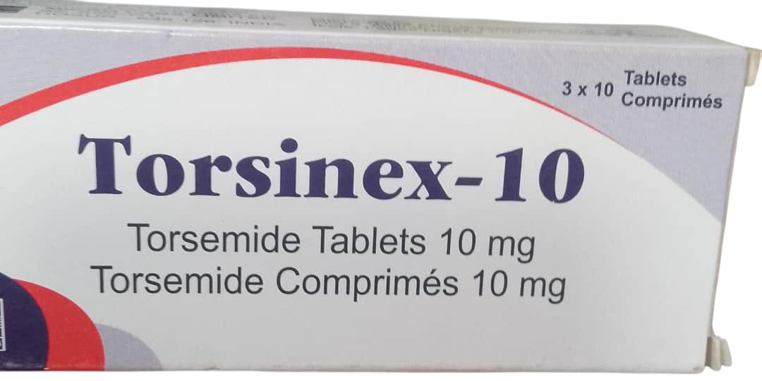 Torsinex-10 Torsemide Tab 10mg (1 card)