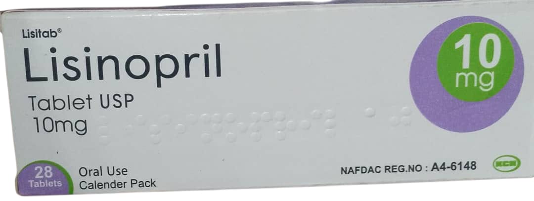 Lisinopril Tab 10mg (1 card)