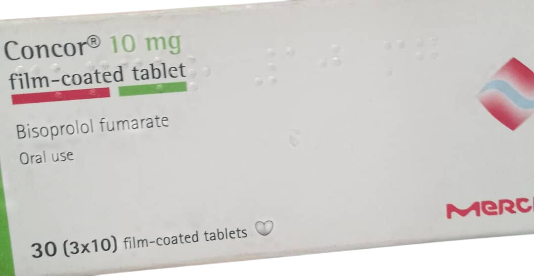 Concord 10mg Bisoprolol Fumarate Tab (1 card)
