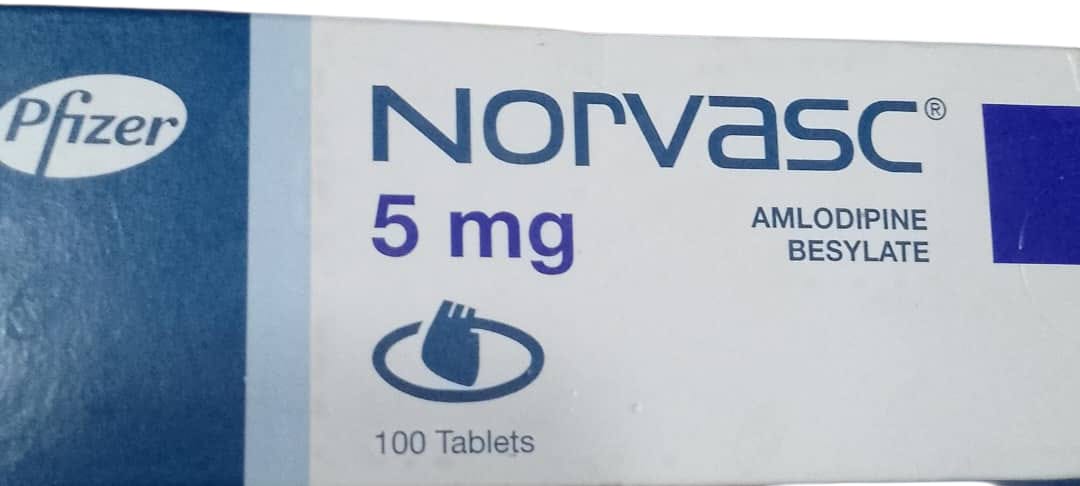 Norvasc Amlodipine Besylate Tab 5mg(1 card)