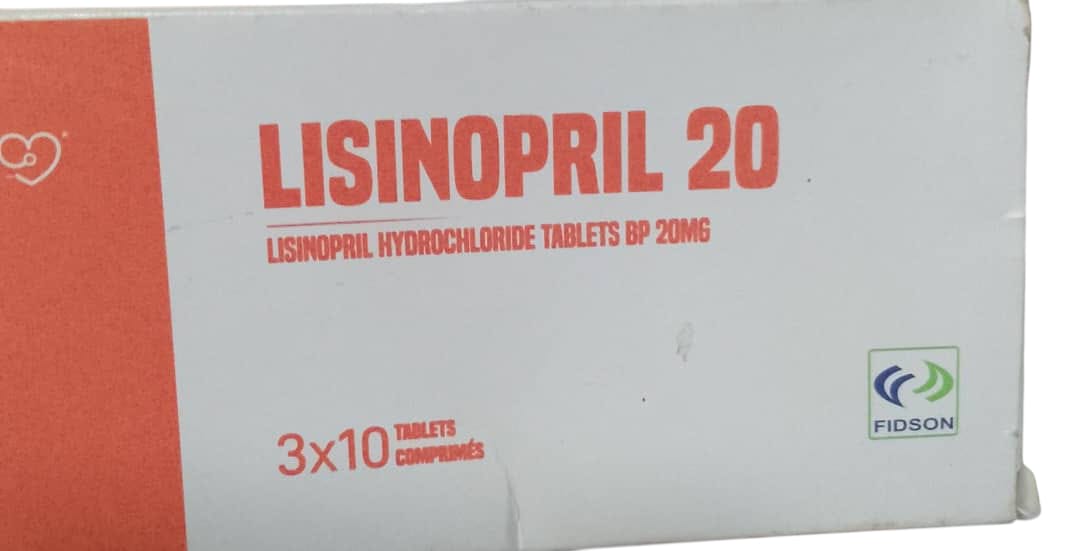 Fidson Lisinopril Hydrochloride Tab 20mg (1 card)