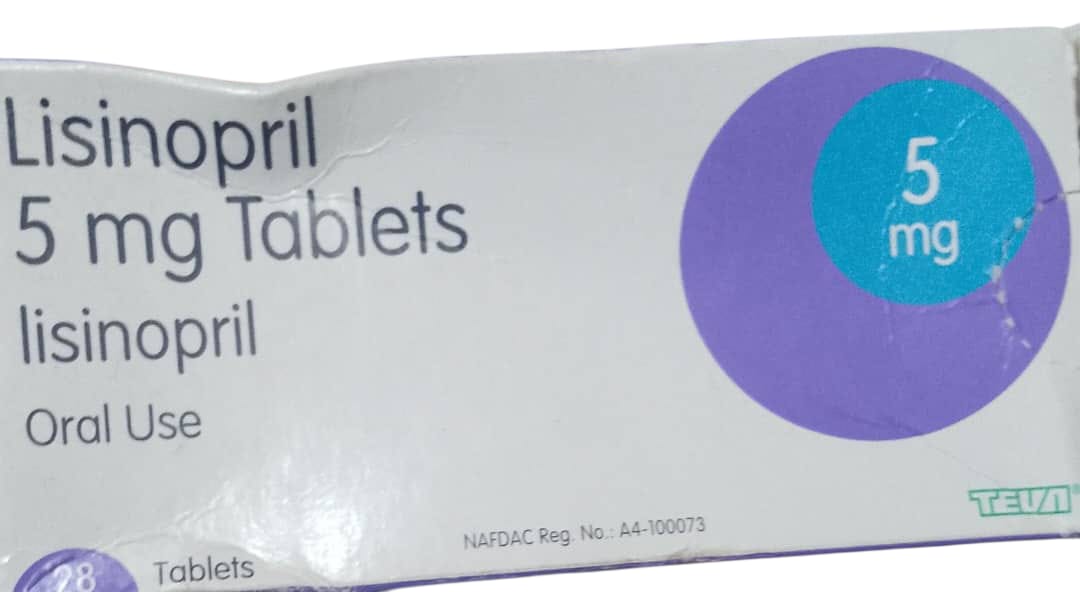 Teva Lisinopril Tab 5mg (1 card)