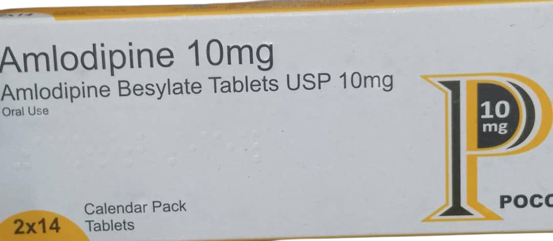 Pocco Amlodipine Besylate Tab 10mg (1 card)