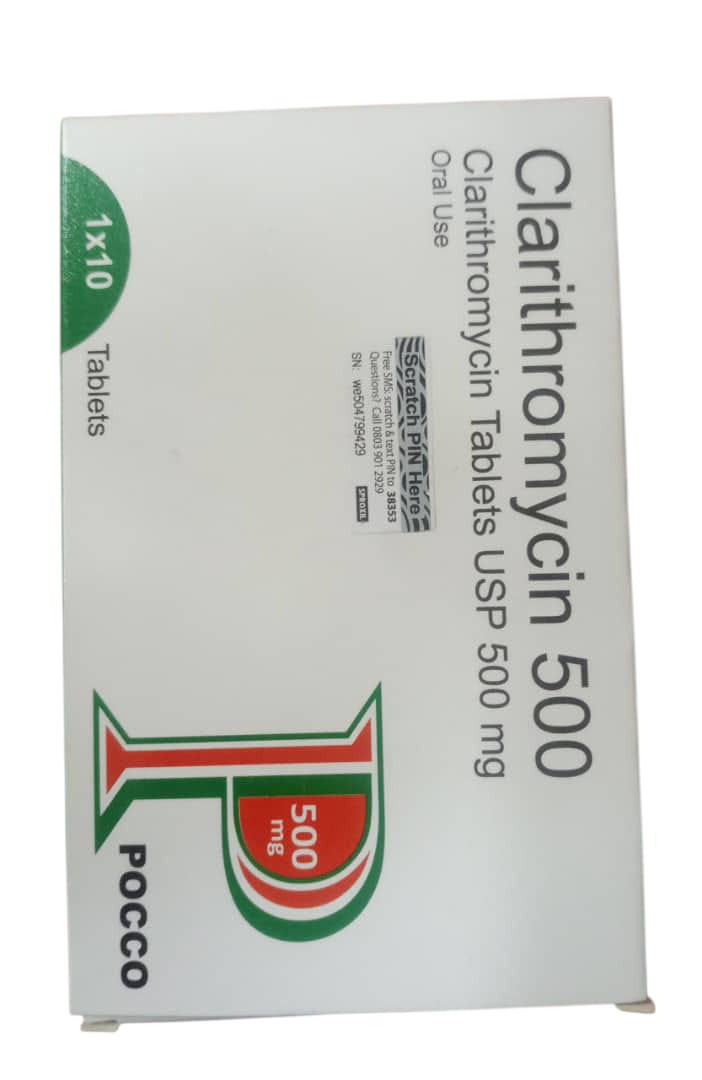 Pocco Clarithromycin Tab 500mg