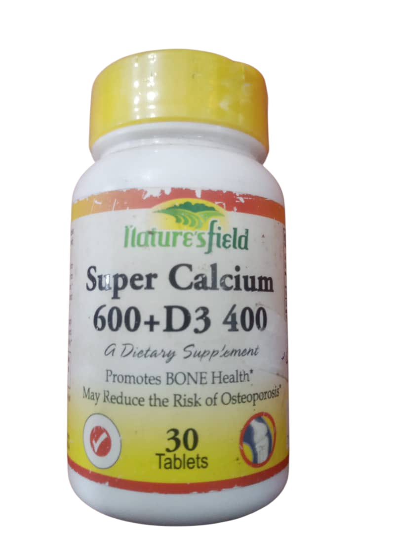 Nature'sfield Super Calcium 600 + D3 400(1 bottle)