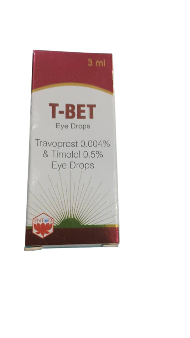 T-BET Eye Drop Travoprost 0.005% & Timolol 0.5% Eye Drop