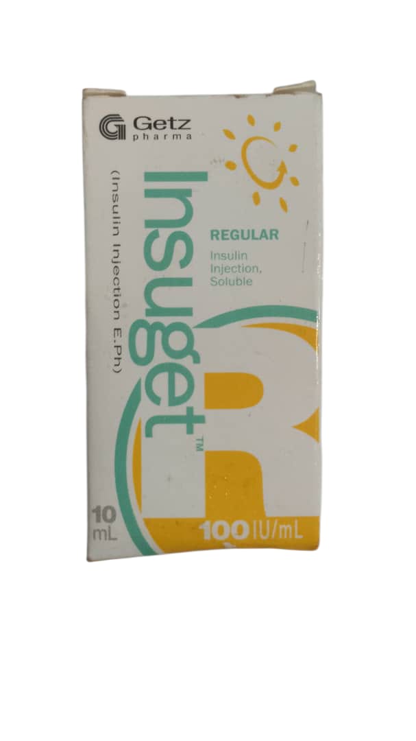 Insuget Regular 100IU/ml Insuln Injectiom E.Ph