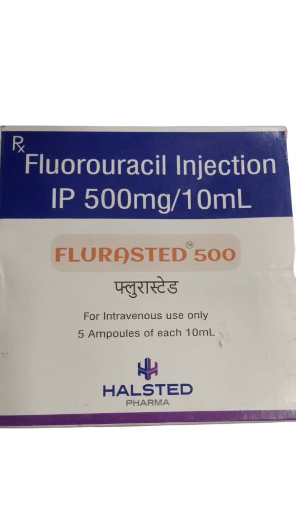 Flurasted 500 Fluorouracil Injection IP 500mg/10ml
