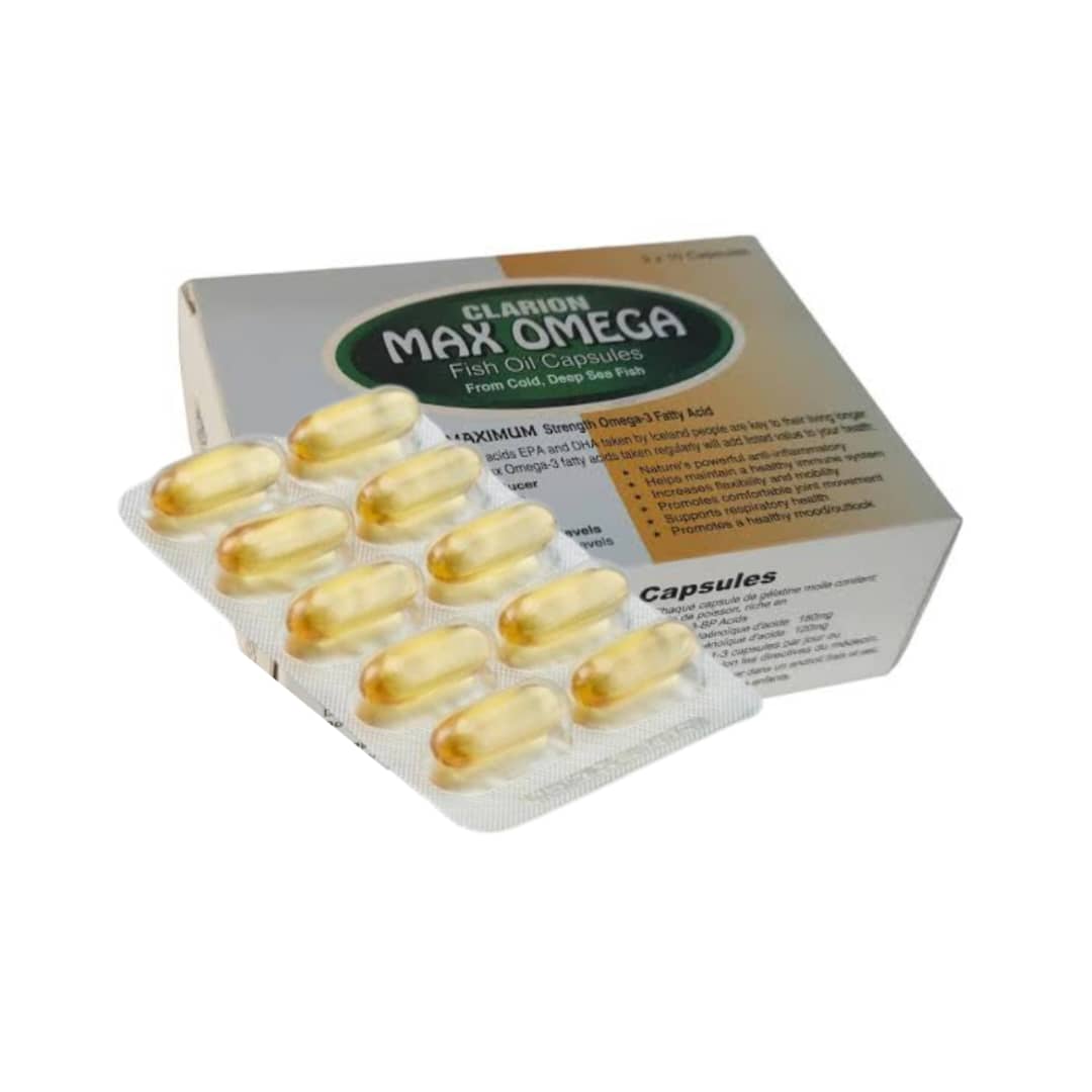 Clarion Max Omega Fish Oil Caps (card)