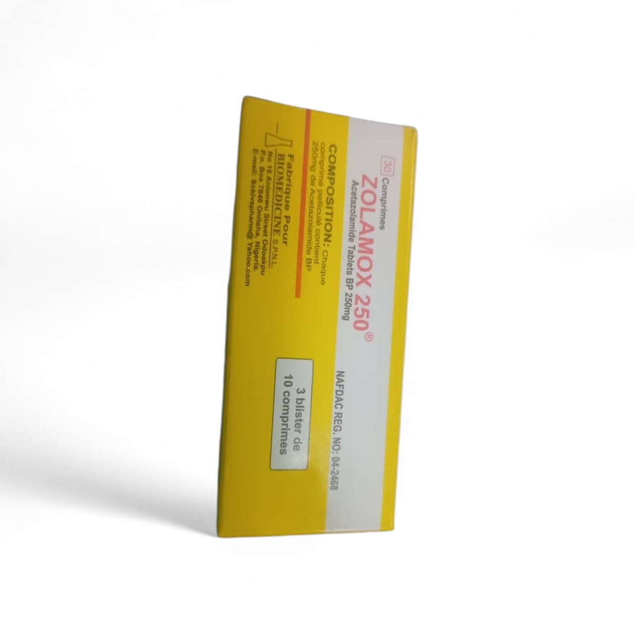 Zolamox Acetazolamide Tab 250mg