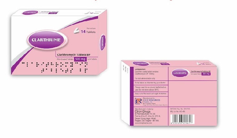 Clarthrime Clarithromycin Tab 500mg