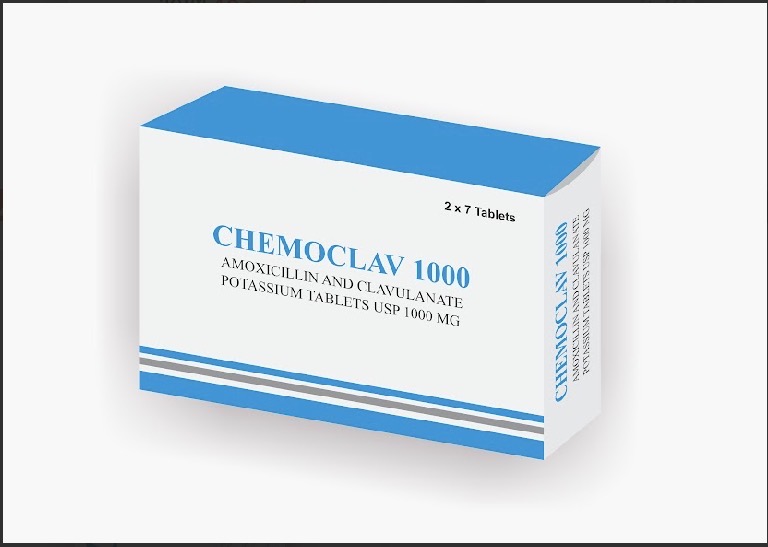 Chemoclav Amoxicillin and Clavulanate Potassium Tab 1g