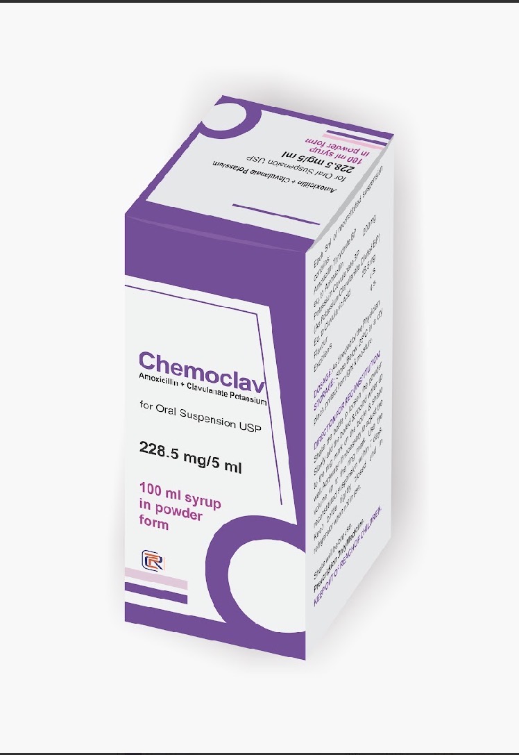Chemoclav Amoxicillin and Clavulanate potassium Syrup