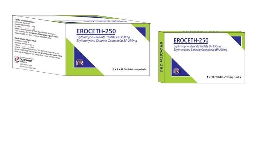Eroceth Erythromycin Tab 250mg