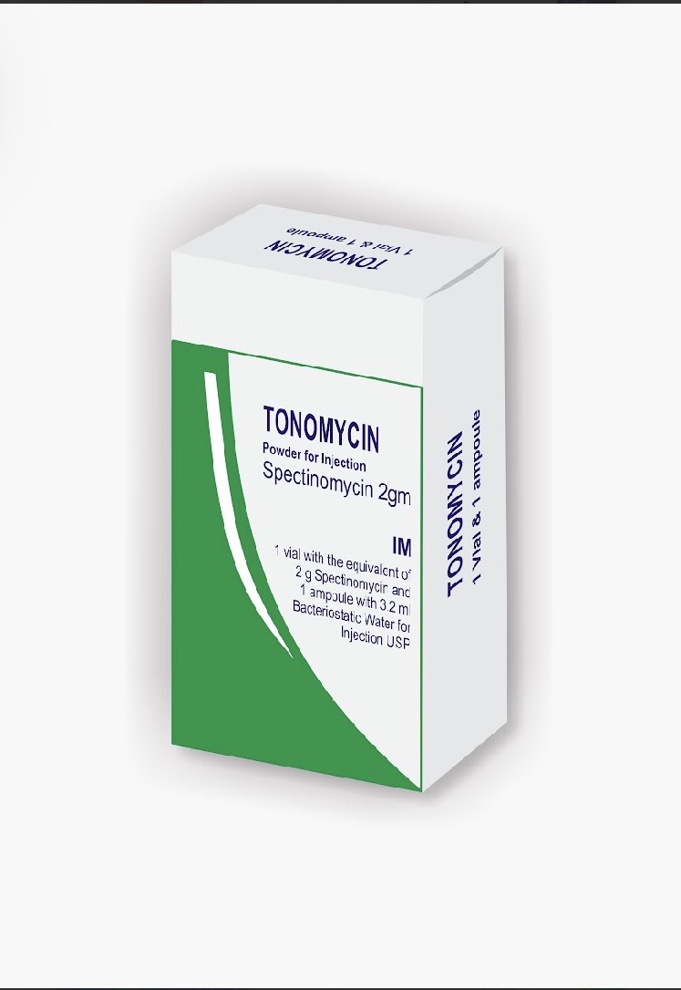 Tonomycin Spectinomycin Injection 2g