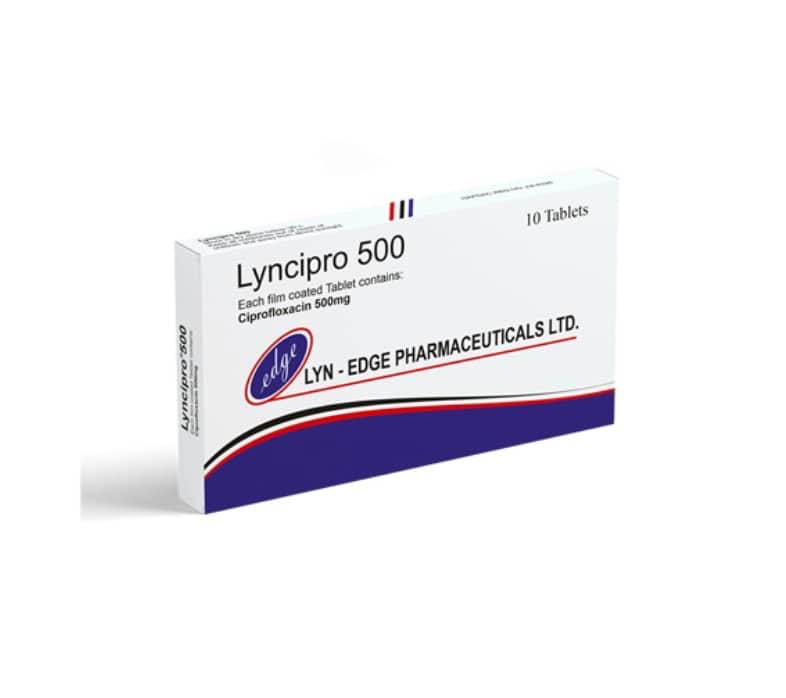 Lyncipro Ciprofloxacin Tab 500mg(Pack of 10 Tablets, Lynedge)
