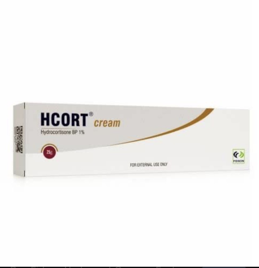 Hcort Cream Hydrocortisone Cream 1%(One Tube)