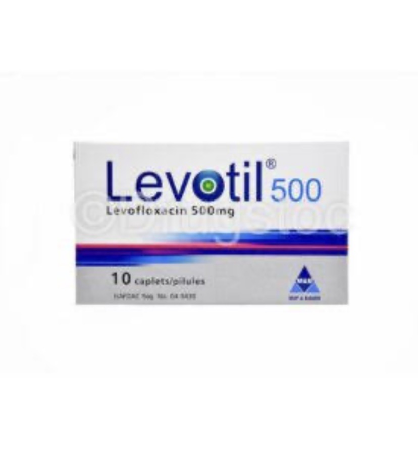 Levotil Levofloxavine Tab 500mg( Pack of 10 Tablets, M&B)