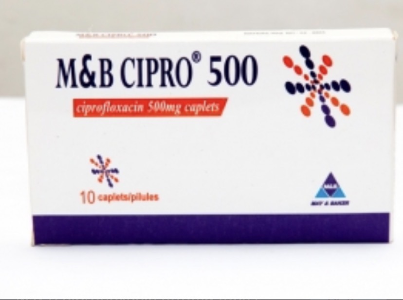 M&B Ciprofloxacin Tablet 500mg(Pack of 10 Tablets, M&B)