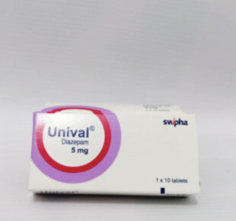 Unival Diazepam Tab 5mg(Pack of 10 Tablets, Swipha)