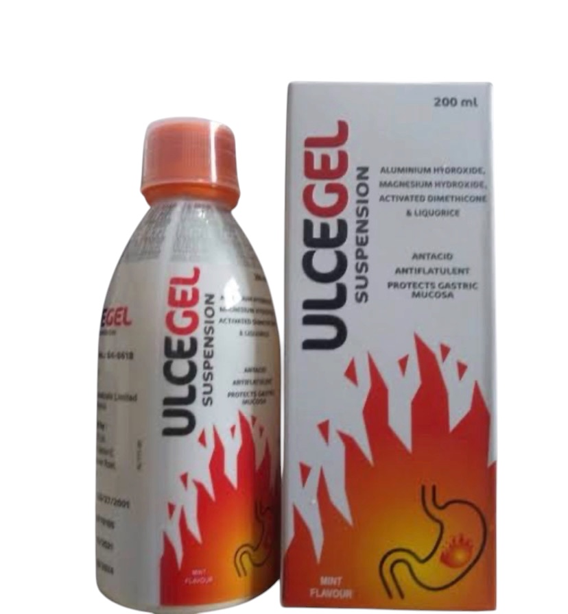 Ulcegel Suspension 200ml(One Bottle, Aquatix)