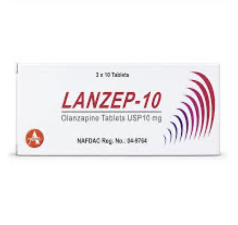 Lanzep Olanzepine Tab 5mg(Pack of 30 Tablets, Aquatix)