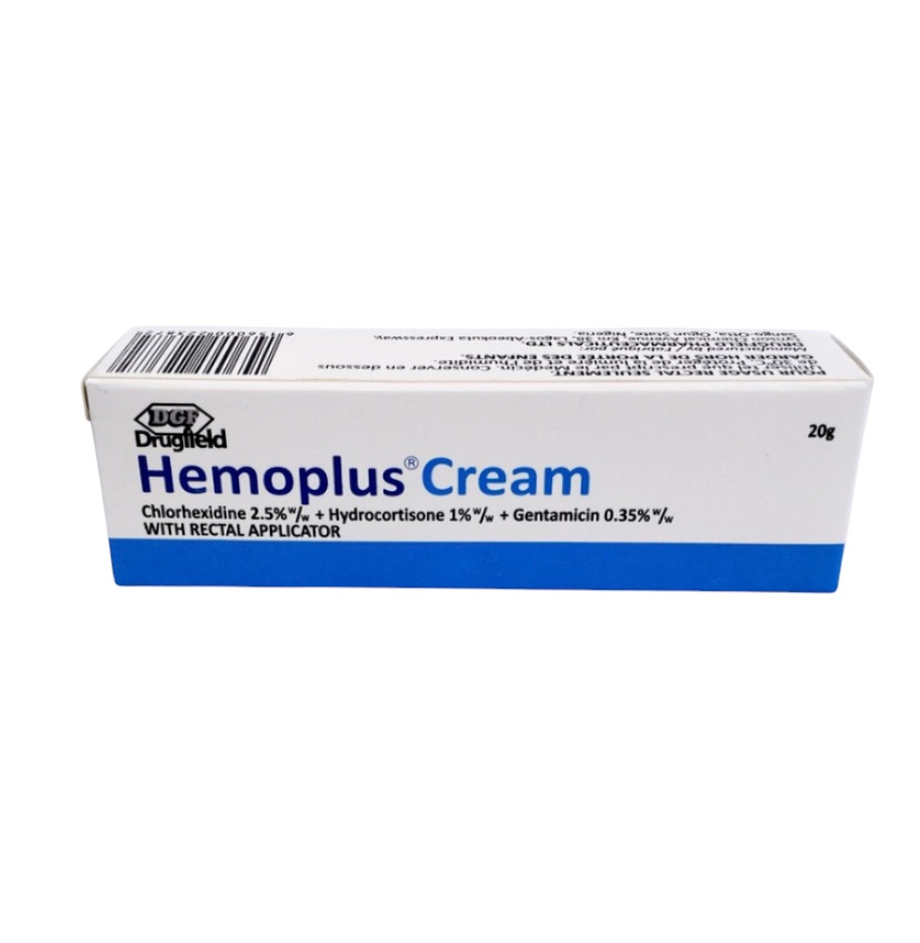 Hemoplus Cream Chlorhexidine+Hydrocortisone+Gentamicin Cream(One Tube, Drugfield)