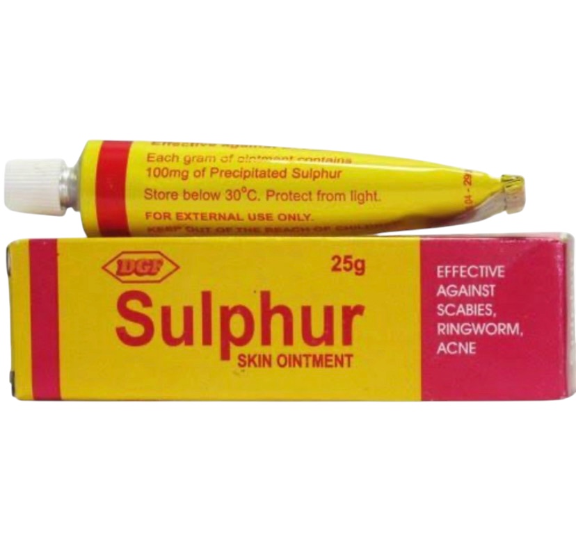 Sulphur Ointment Cream (One Tube, Drugfield)