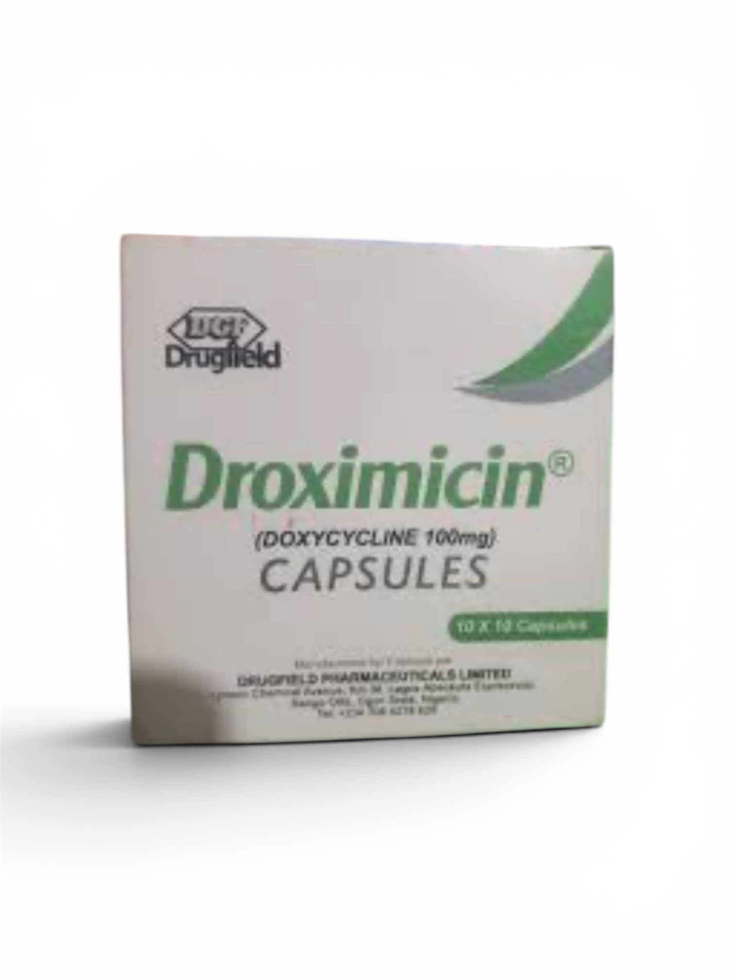 Dromixicin Doxycycline Capsule 100mg(Pack of 100 Capsules, Drugfield)