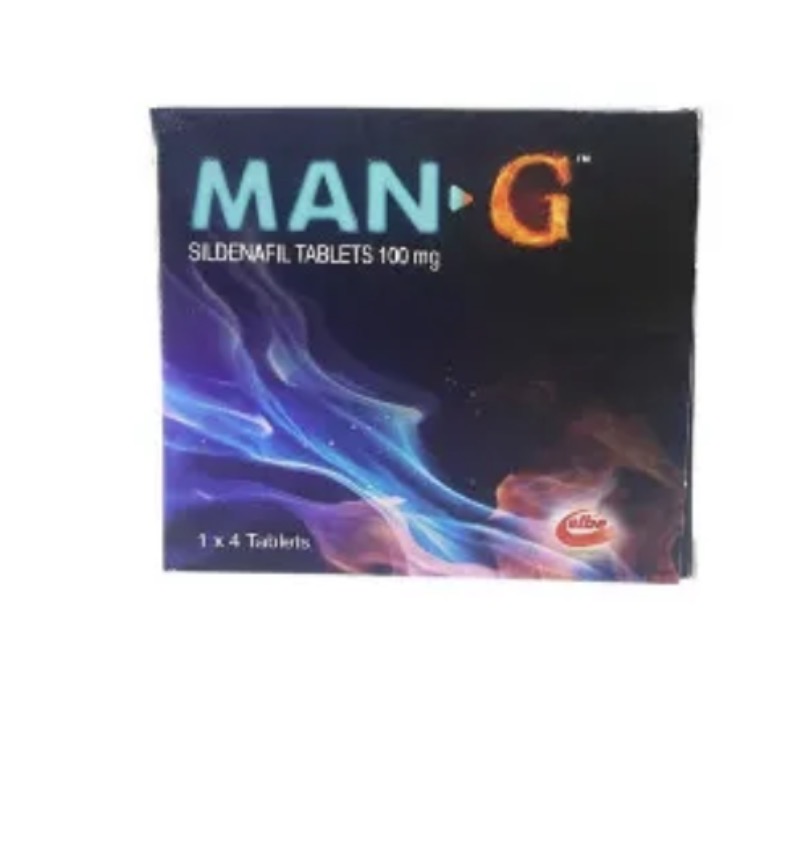 Man-G Sildenafil Citrate Tablet 100mg(Pack of 4 Tablets, Elbe)
