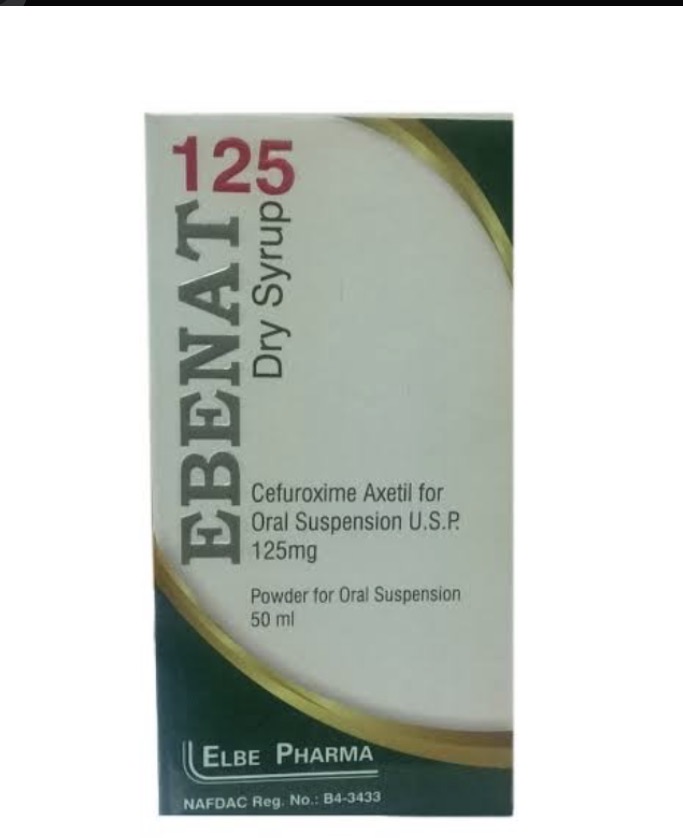 Ebenat Suspension 125mg/5ml Cefuroxime Axetil Suspension 50ml(One Bottle, Elbe)