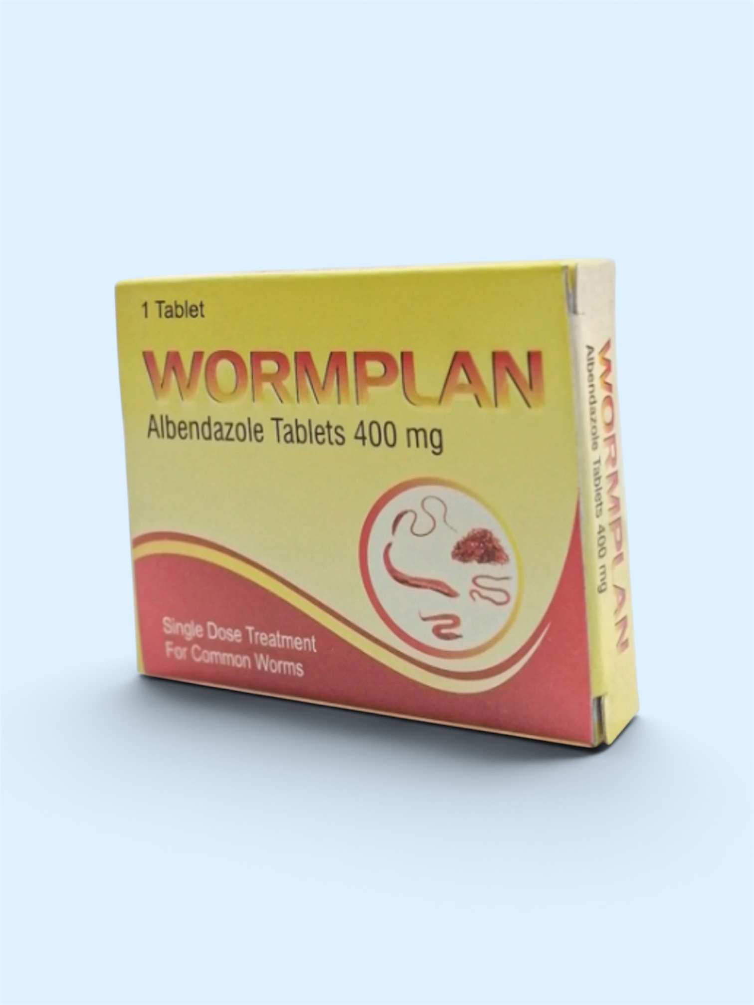 Worm Plan Albendazole Tablet 400mg(Box of 10 Packs, Elbe)